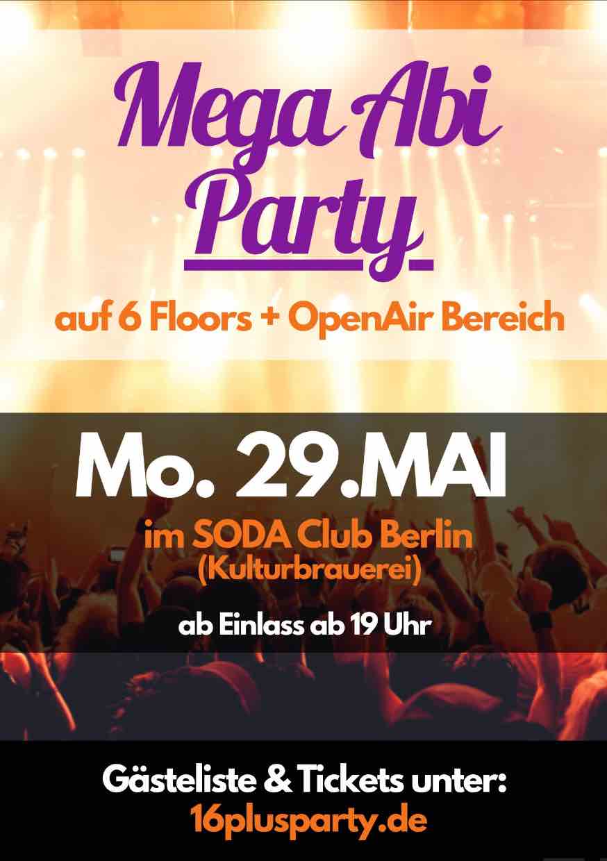 Soda Club Berlin / Montag, 29. Mai 2023