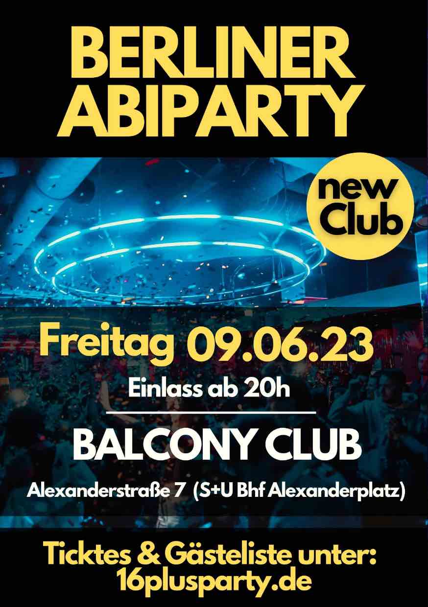 Balcony Club / Freitag, 9. Juni 2023 / 20:00 Uhr