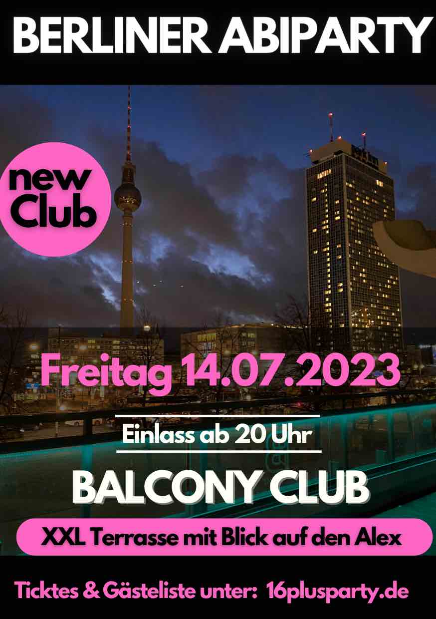 Balcony Club / Freitag, 14. Juli 2023 / 20:00 Uhr