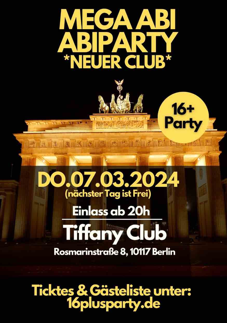 Tiffany Club / Donnerstag, 7. März 2024 / 20:00 Uhr