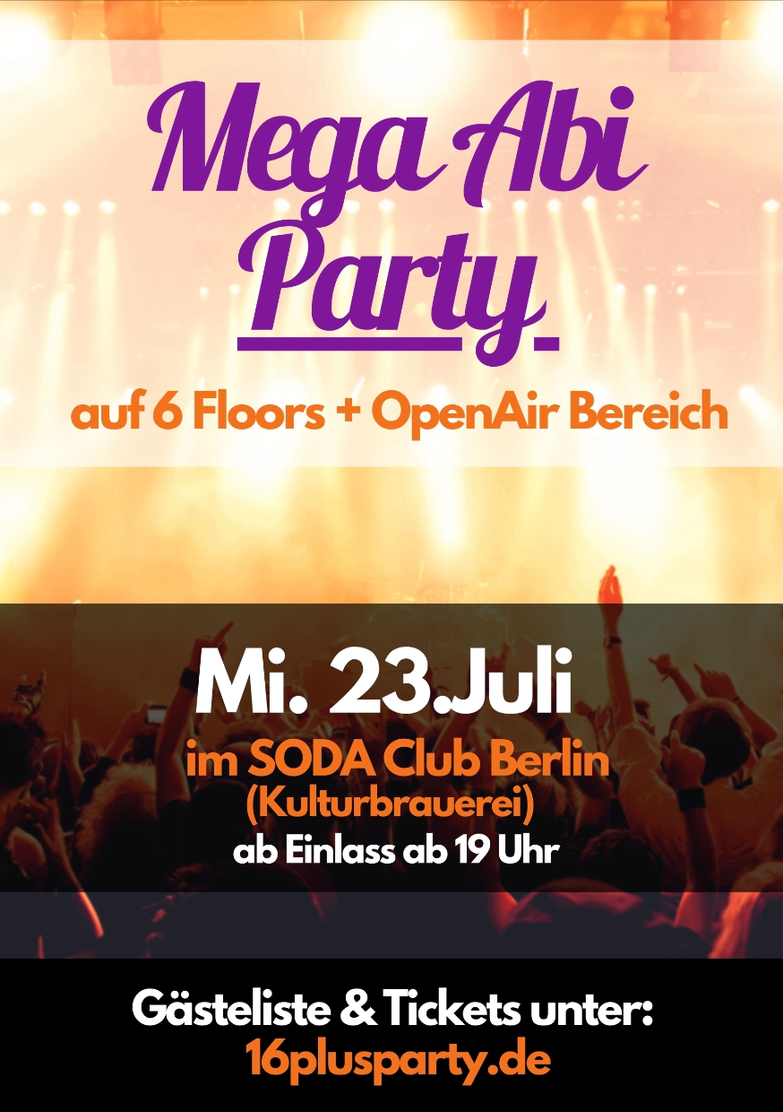 SODA CLUB BERLIN / Mittwoch, 23. Juli 2025 / 19:00 Uhr