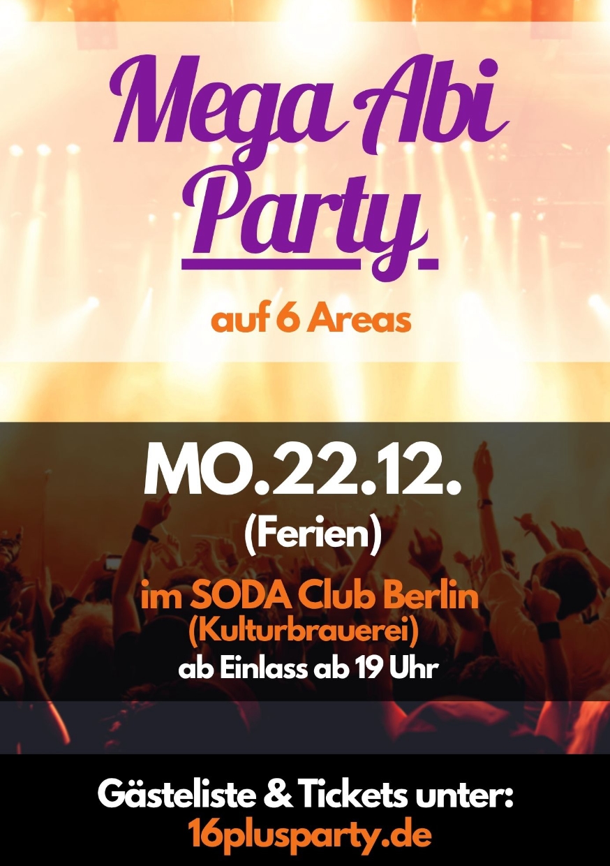 SODA CLUB / Montag, 22. Dezember 2025 / 19:00 Uhr
