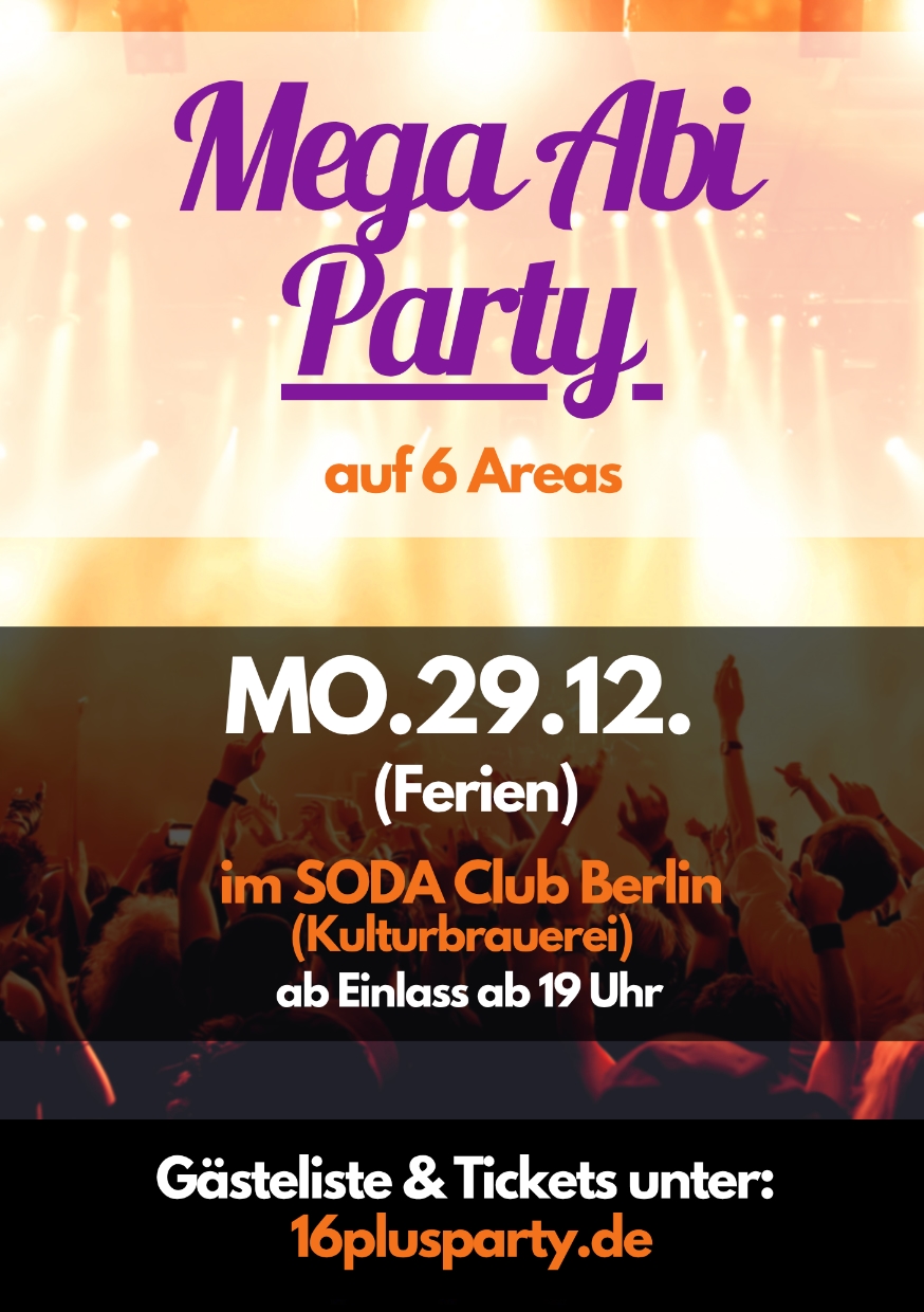SODA CLUB / Montag, 29. Dezember 2025 / 19:00 Uhr